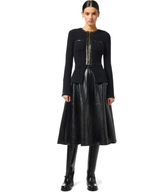 25FW 엘리자베타프랜치 롱 스커트 GO13656E2 110 38 Black - ELISABETTA FRANCHI