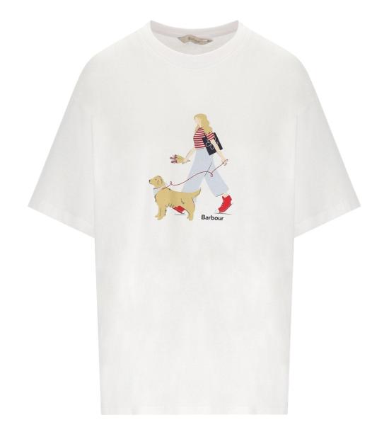 26SS 바버 반팔 티셔츠 LTS0713 LTS WH11 8 White