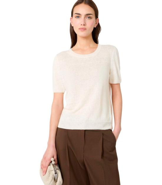 26SS 위켄드막스마라 반팔 티셔츠 2615361042600 001 XS White - WEEKEND MAX MARA