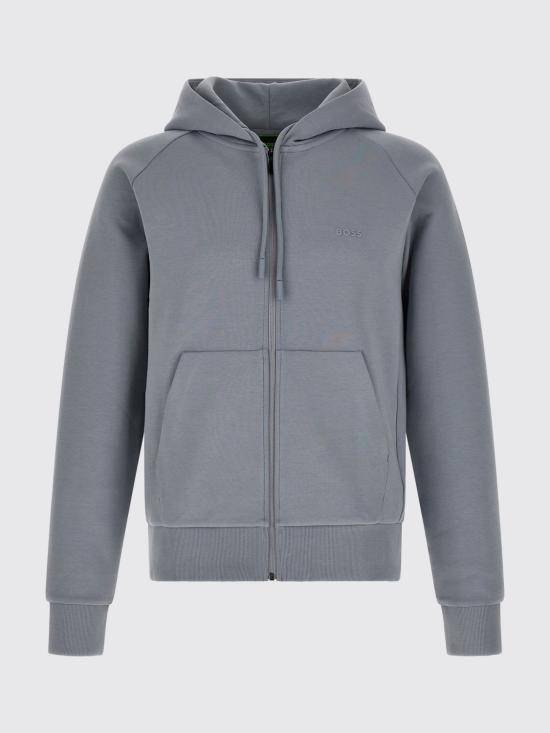 26FW 보스 후드 티셔츠 50565305 026 Grey - BOSS