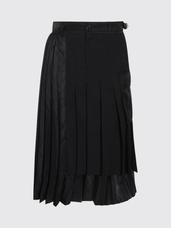 26FW 사카이 미디 스커트 2608569 001 Black - SACAI
