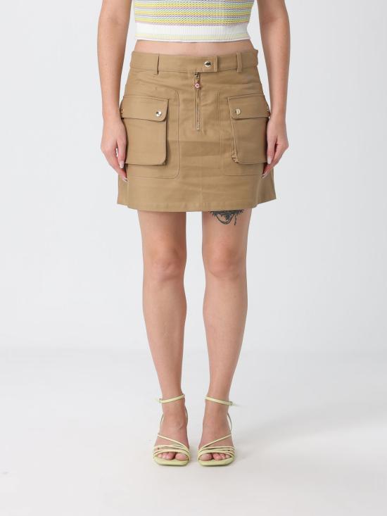 26FW 카사블랑카 미디 스커트 WSS26SK207 02 Beige