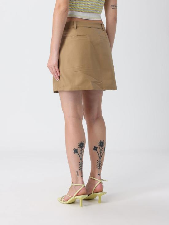 26FW 카사블랑카 미디 스커트 WSS26SK207 02 Beige - CASABLANCA