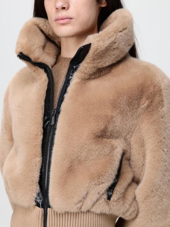 26FW 핑코 무스탕 107040A3E7 C73 Beige - PINKO