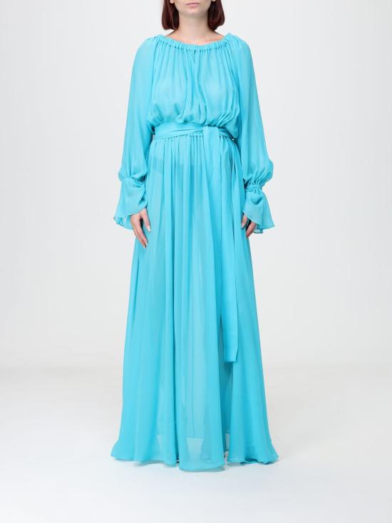 26FW 콜리니 밀라노 1937 롱 원피스 26SSABD020 0075 Gnawed Blue