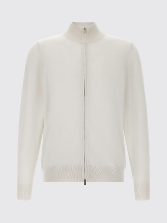 26FW 보스 집업 니트 50566344 118 White - BOSS