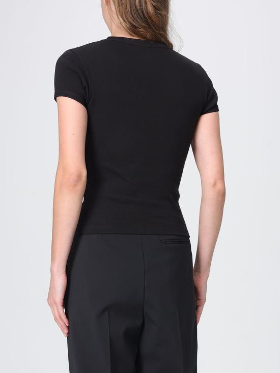 26FW 생로랑 반팔 티셔츠 869630Y38BD 1000 Black - SAINT LAURENT