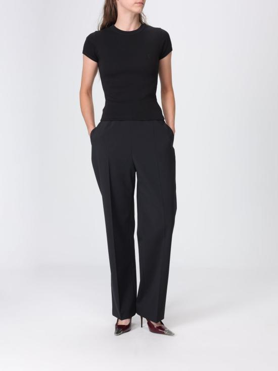 26FW 생로랑 반팔 티셔츠 869630Y38BD 1000 Black - SAINT LAURENT