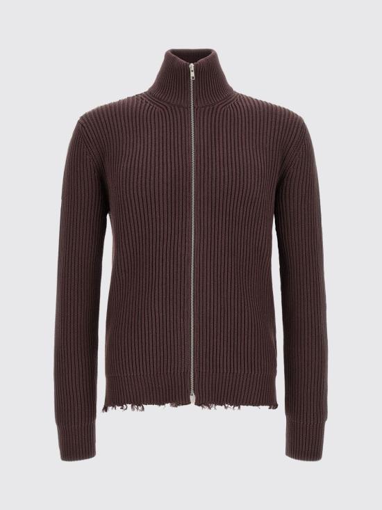 26FW MM6 메종마르지엘라 집업 니트 SH0AM0021M13039 144 Brown - MM6 MAISON MARGIELA
