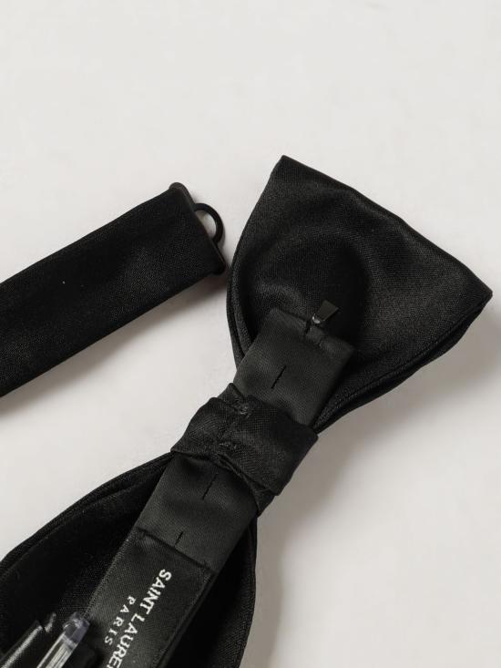 26FW 생로랑 이브 보우 타이 7373053Y011 1000 Black - SAINT LAURENT