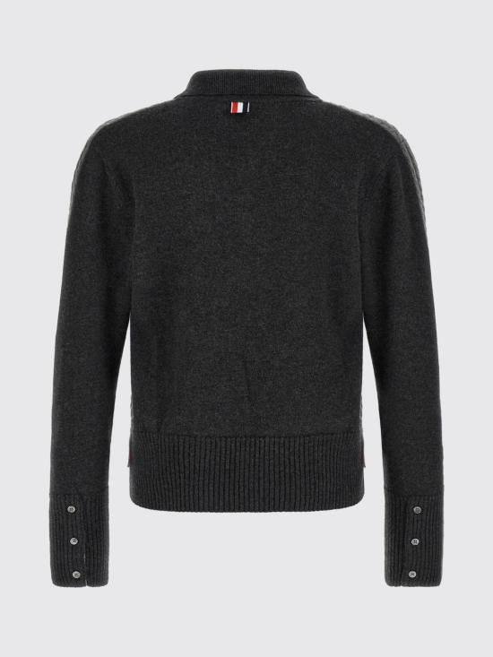 26FW 톰브라운 폴로 티셔츠 MKP166AY1018 982 Grey - THOM BROWNE