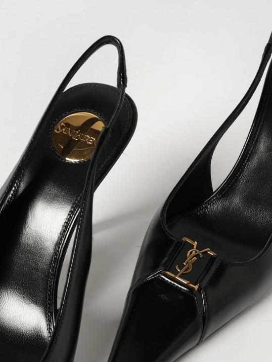 26FW 생로랑 베이비론 브레테유 슬링백 펌프스 806685AAEHI 1000 Black - SAINT LAURENT