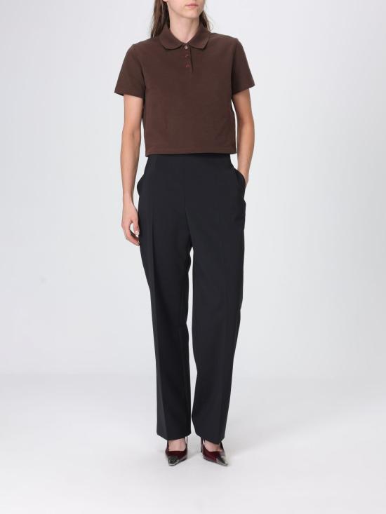26FW 생로랑 카라 폴로 셔츠 A003I4Y38EK 2019 Cocoa - SAINT LAURENT