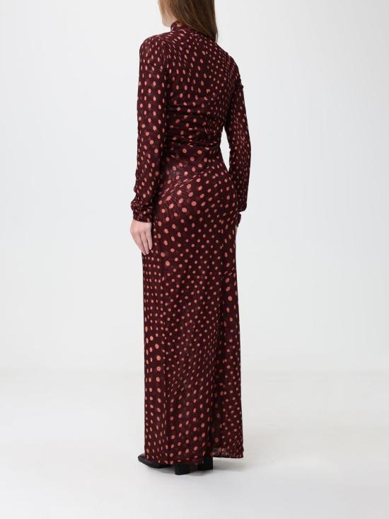 26FW 스텔라 맥카트니 롱 원피스 6J04773SQA75 6107 Burgundy - STELLA MCCARTNEY