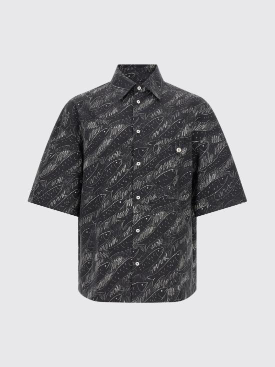 26FW 자크뮈스 반팔 셔츠 SHM00634AW00691 9FS Black - JACQUEMUS