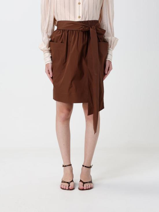 26FW 끌로에 미디 스커트 CH26UJU34144 26N Brown