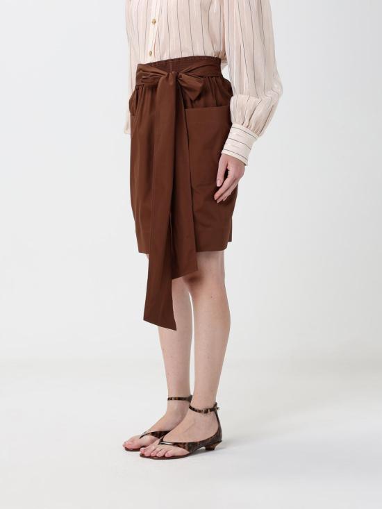 26FW 끌로에 미디 스커트 CH26UJU34144 26N Brown - CHLOE
