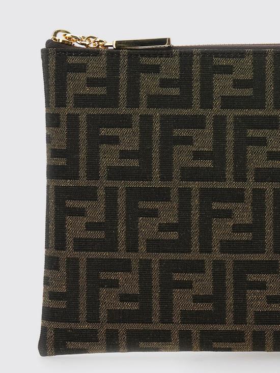 26FW 펜디 플랫 바게트 파우치 미디움 8N0149AD23 F1GE3 Brown - FENDI