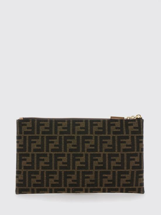 26FW 펜디 플랫 바게트 파우치 미디움 8N0149AD23 F1GE3 Brown - FENDI