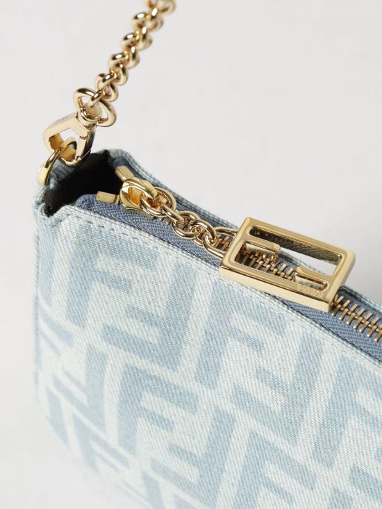 26FW 펜디 바게트 지퍼 파우치 바게트 지퍼 파우치 8BS073AY6Y F1X25 Denim - FENDI
