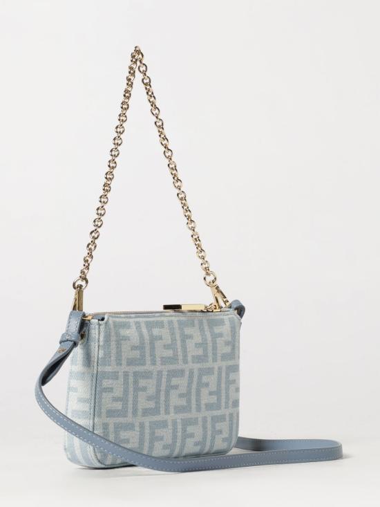 26FW 펜디 바게트 지퍼 파우치 바게트 지퍼 파우치 8BS073AY6Y F1X25 Denim - FENDI