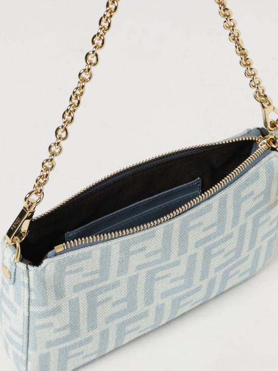 26FW 펜디 바게트 지퍼 파우치 바게트 지퍼 파우치 8BS073AY6Y F1X25 Denim - FENDI