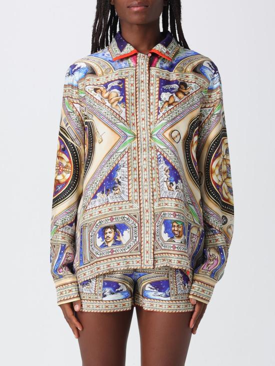 26FW 카사블랑카 블라우스 WSS26SH245 01 Multicolor