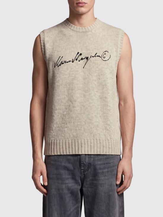 26FW MM6 메종마르지엘라 니트 베스트 SH0FB0028M13288 806S Grey