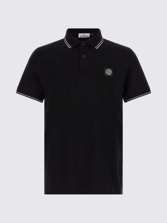 26FW 스톤 아일랜드 폴로 티셔츠 2200010S0018 V0029 Black - STONE ISLAND
