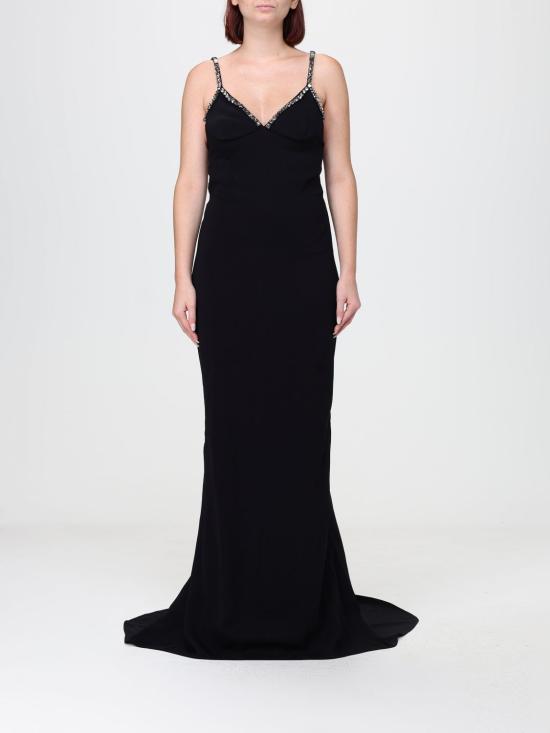 26FW 스텔라 맥카트니 롱 원피스 6A07273IU303 1000 Black