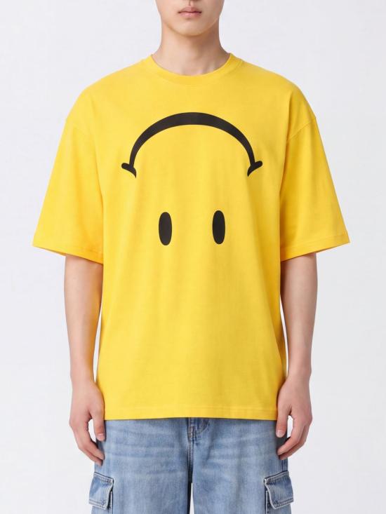 26FW 모스키노 반팔 티셔츠 J07015241 1027 Yellow