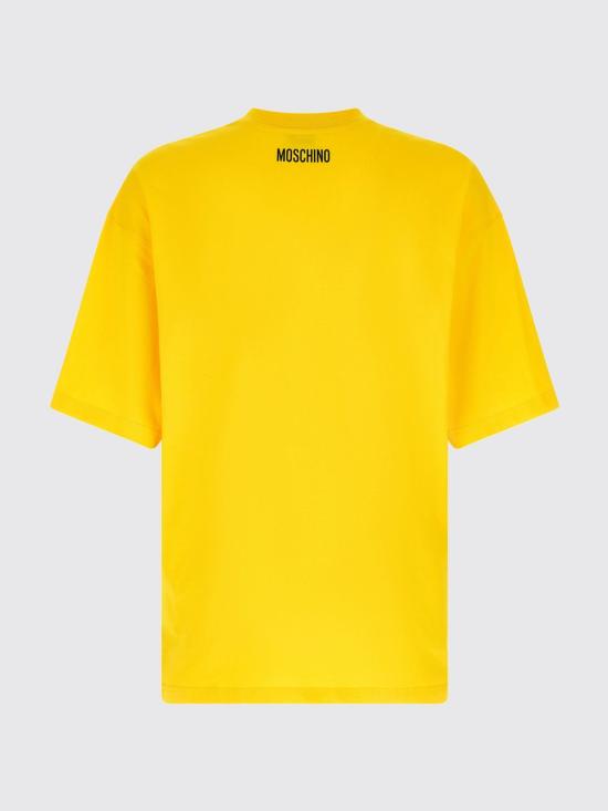 26FW 모스키노 반팔 티셔츠 J07015241 1027 Yellow - MOSCHINO