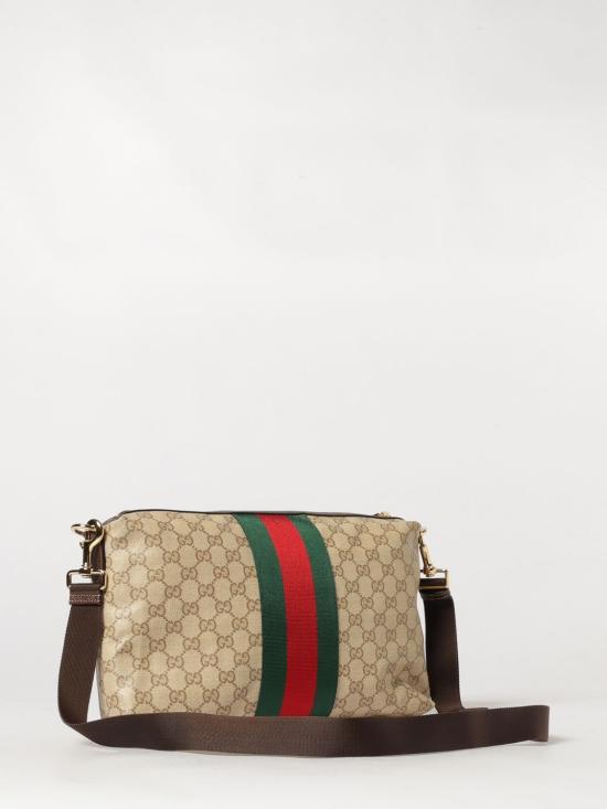 26FW 구찌 웹 디테일의 미디엄 GG 크로스백 웹 디테일의 미디엄 GG 크로스백 A002KXFAF99 9646 Brown - GUCCI
