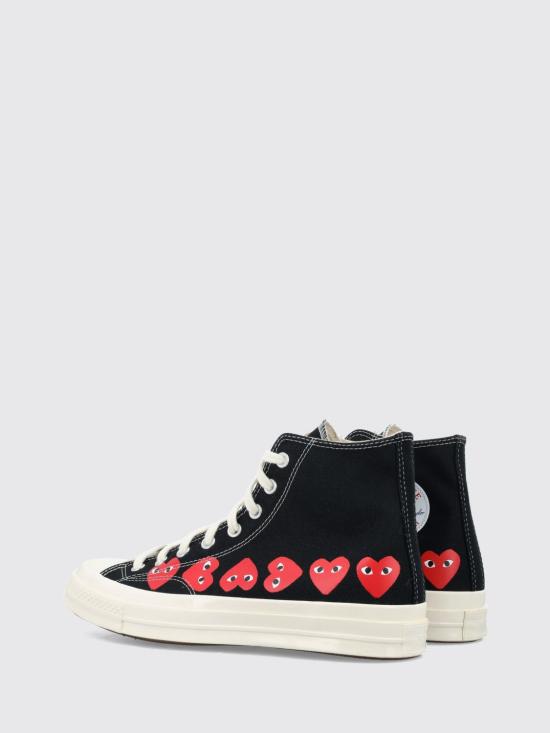 26FW 꼼데가르송 플레이 X 컨버스 스니커즈 AZK127001 1 Black - COMME DES GARCONS PLAY CONVERSE