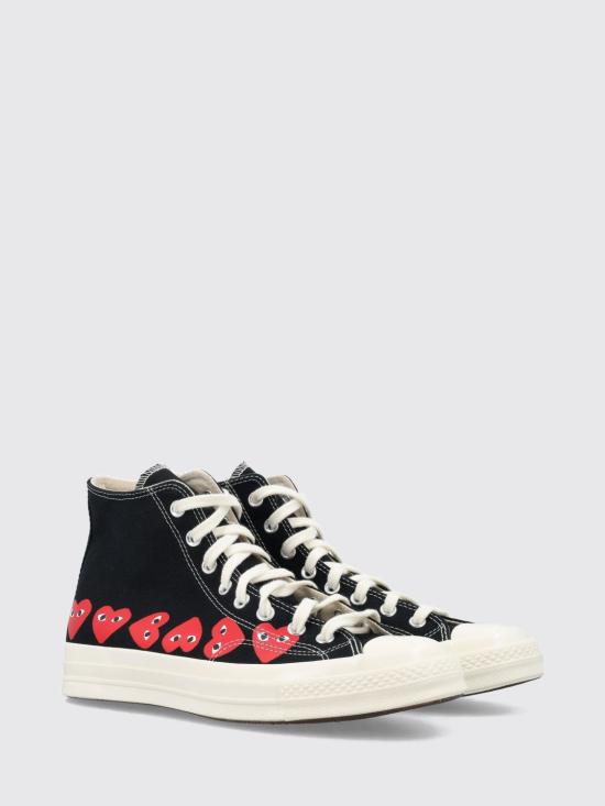26FW 꼼데가르송 플레이 X 컨버스 스니커즈 AZK127001 1 Black - COMME DES GARCONS PLAY CONVERSE