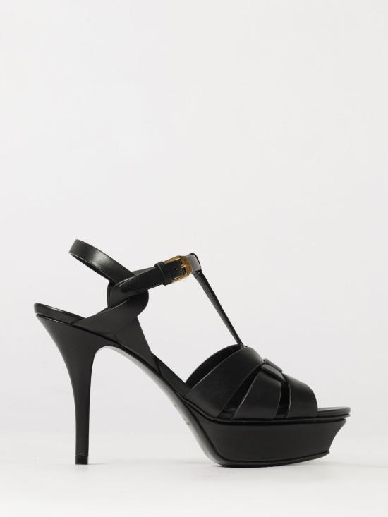 26FW 생로랑 트리뷰트 플랫폼 샌들 315490BDA00 1000 Black
