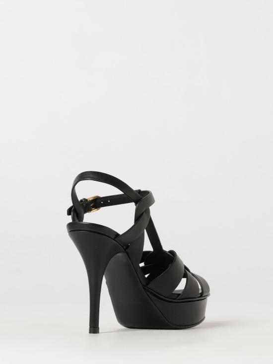 26FW 생로랑 트리뷰트 플랫폼 샌들 315490BDA00 1000 Black - SAINT LAURENT