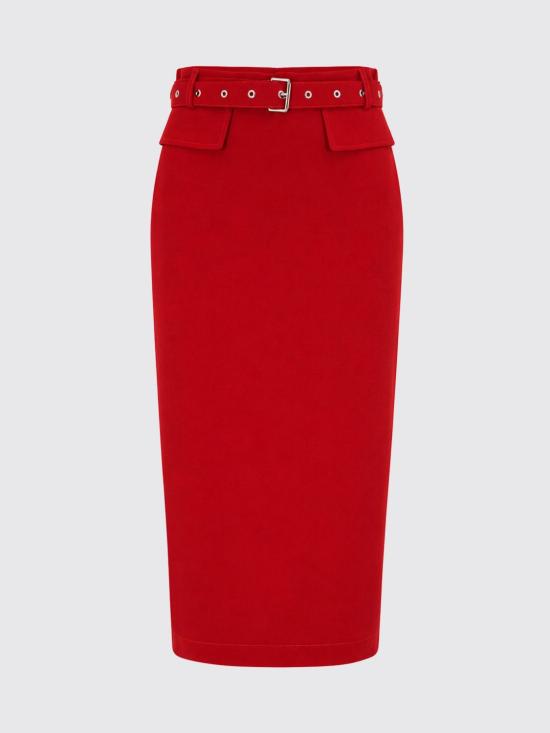 26FW 핑코 미디 스커트 107295A3DA R59 Red - PINKO