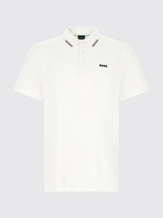 26FW 보스 폴로 티셔츠 50564779 100 White - BOSS