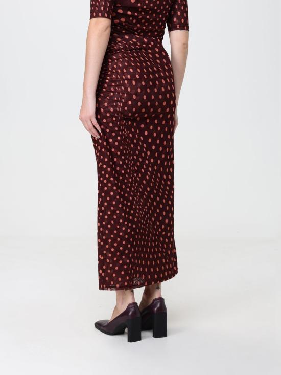 26FW 스텔라 맥카트니 롱 스커트 6J04353SQA75 6107 Burgundy - STELLA MCCARTNEY