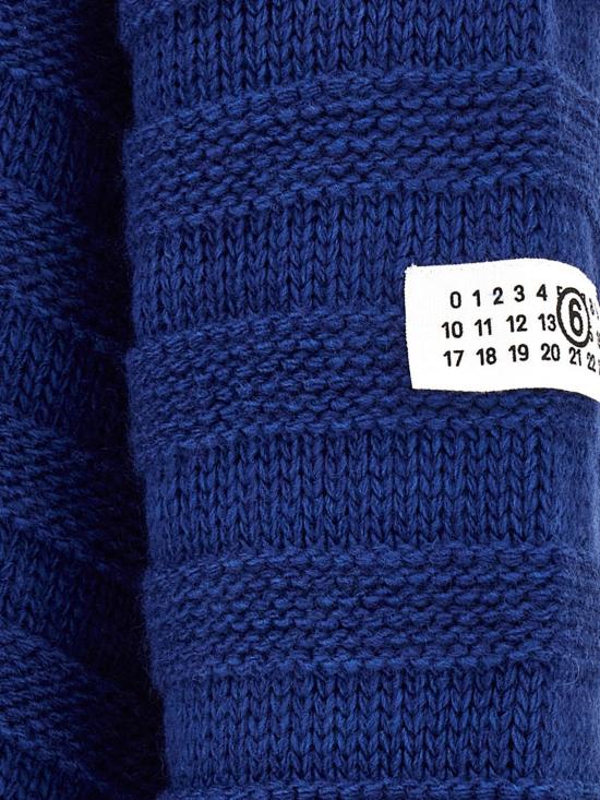 26FW MM6 메종마르지엘라 가디건 SH0HP0005M13040 483 Blue - MM6 MAISON MARGIELA