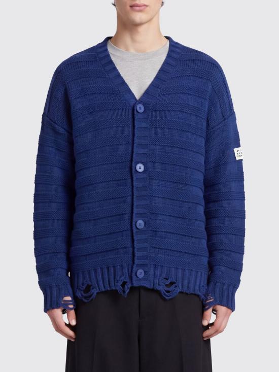 26FW MM6 메종마르지엘라 가디건 SH0HP0005M13040 483 Blue
