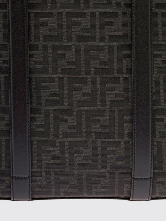 26FW 펜디 FF 자카드 패브릭 쇼퍼백 7VA390AG0M F0NPN Black - FENDI