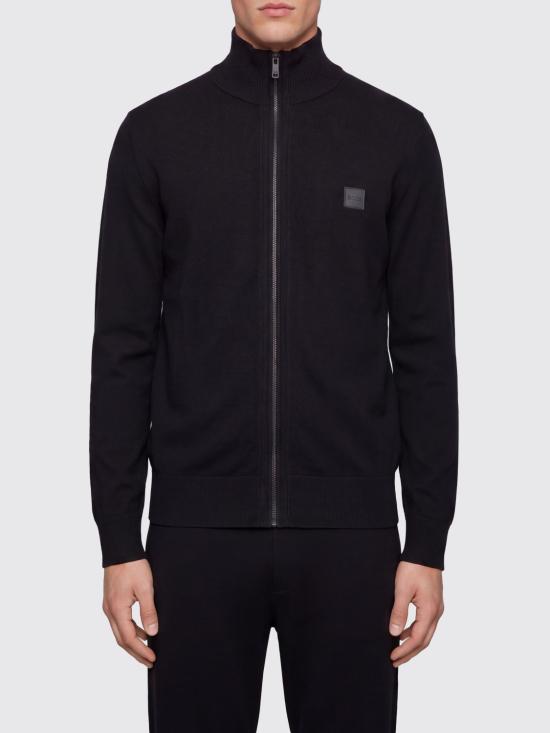 26FW 보스 집업 니트 50543692 001 Black