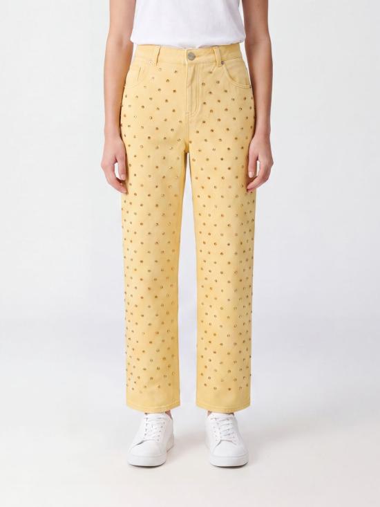 26FW 핑코 스트레이트 팬츠 103180A3D9 H02 Yellow