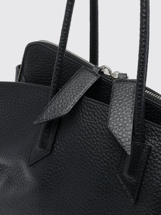 26FW 디 아티코 라 파세지아타 미디엄 탑 핸들 백 250WAH00054LBT117AA 100 Black - THE ATTICO