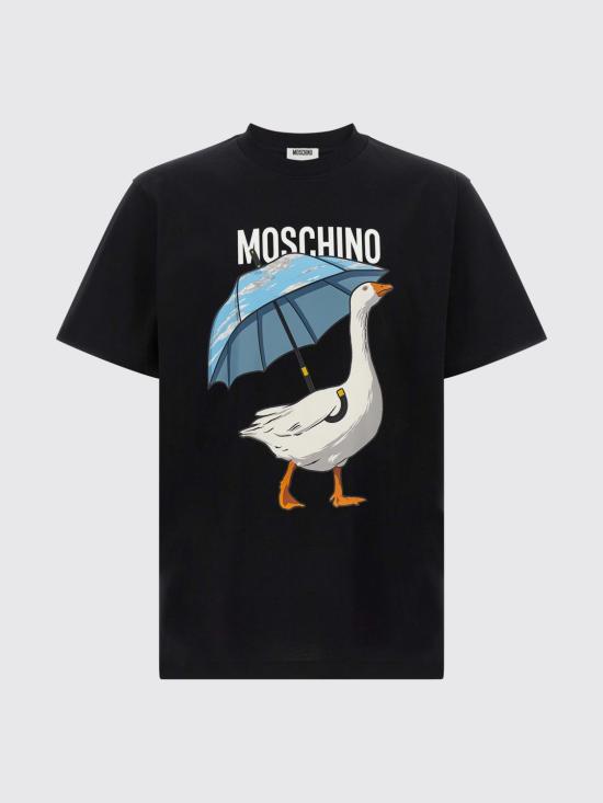 26FW 모스키노 반팔 티셔츠 J07165241 1555 Black - MOSCHINO