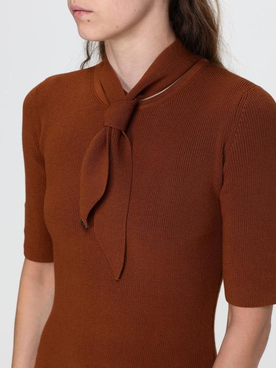 26FW 엘리자베타프랜치 숏 원피스 AM04S66E2 FK3 Tobacco - ELISABETTA FRANCHI