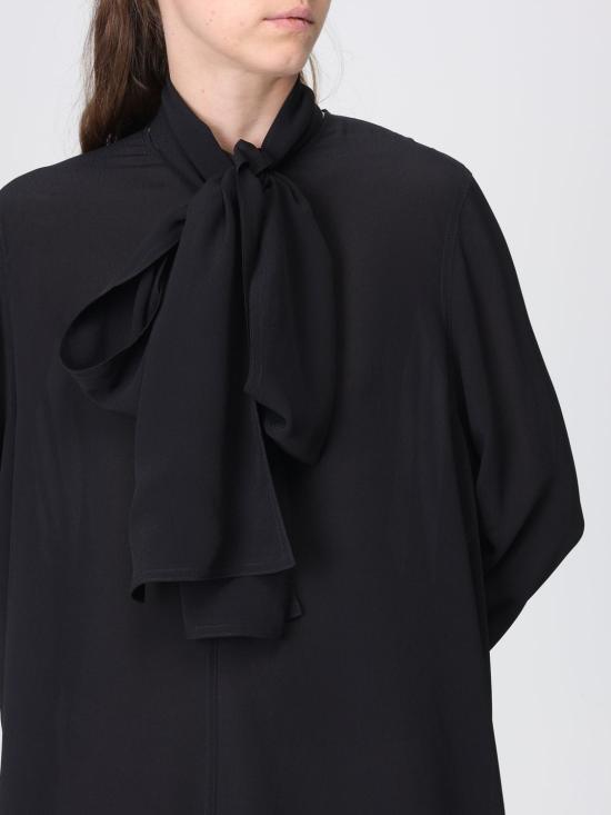 26FW 토템 미디 원피스 263WRD0353FB0670 001 Black - TOTEME