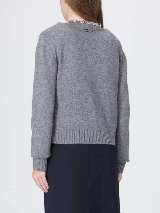 26FW 핑코 가디건 107275A3GI II2 Grey - PINKO